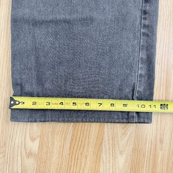 Democracy High Rise Wide Leg Jeans Womens Size 12 Charcoal Denim - Picture 6 of 8